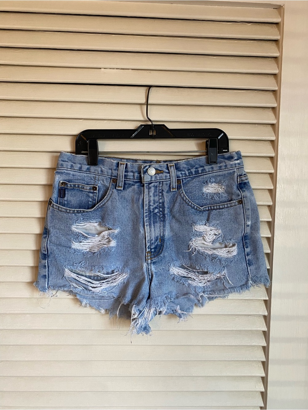 The Limited Distressed Denim Cut-Off Shorts